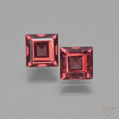 1.57ctw Naturale Rosso medio-scuro Granato Piropo, Quadrato, VS