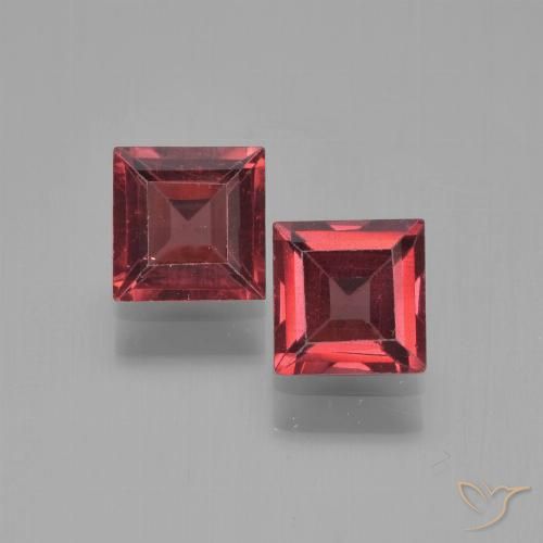 1.50ctw Naturale Rosso medio Granato Piropo, Quadrato, VVS