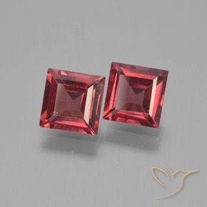 Gemme di Granato Piropo Rosso medio naturale da 1.50 ct, Quadrato, VVS