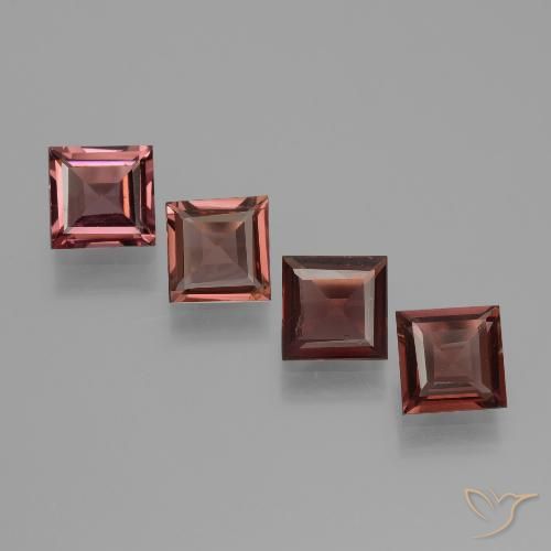 2.27ctw Naturale Rosso medio Granato Piropo, Quadrato, VS