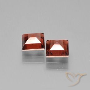 Gemme di Granato Piropo Rosso scuro naturale da 1.69 ct, Quadrato, VVS-VS