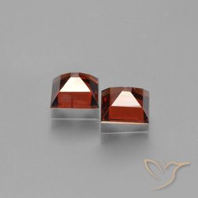Gemme di Granato Piropo Rosso scuro naturale da 1.48 ct, Quadrato, VVS-VS