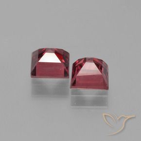Gemme di Granato Piropo Rosso scuro naturale da 1.66 ct, Quadrato, VS