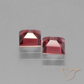 Gemme di Granato Piropo Rosso Merlot naturale da 1.57 ct, Quadrato, VVS-VS