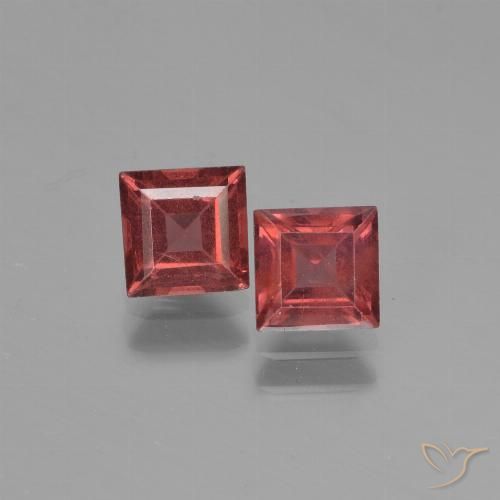 1.67ctw Naturale Rosso scuro Granato Piropo, Quadrato, VS