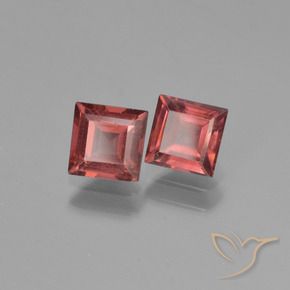 Gemme di Granato Piropo Rosso scuro naturale da 1.67 ct, Quadrato, VS