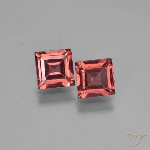 1.49ctw Naturale Vino Rosso Profondo Granato Piropo, Quadrato, VS