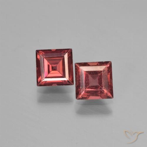 1.55ctw Naturale Rosso scarlatto Granato Piropo, Quadrato, VS
