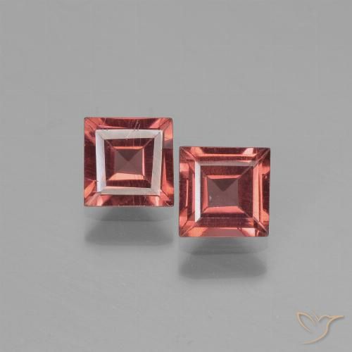 1.60ctw Naturale Rosso scuro Granato Piropo, Quadrato, VS