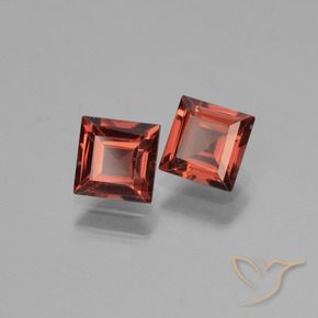 Gemme di Granato Piropo Rosso scarlatto naturale da 1.60 ct, Quadrato, VVS