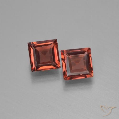 1.43ctw Naturale Rosso medio-scuro Granato Piropo, Quadrato, VVS