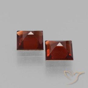 Gemme di Granato Piropo Rosso scuro naturale da 1.46 ct, Quadrato, VVS-VS