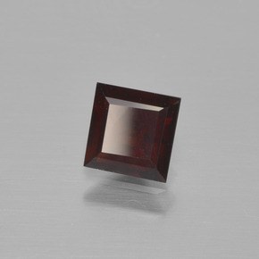 Granato piropo naturale rosso da 0,64 ct, quadrato, VS