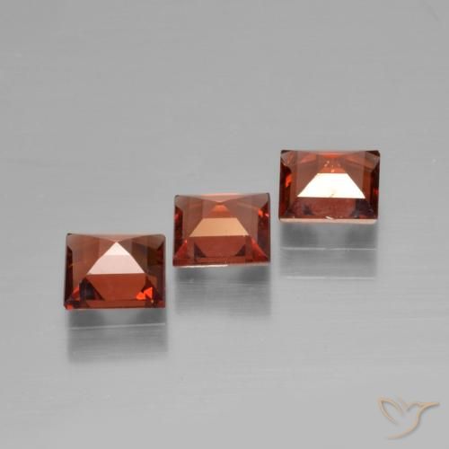 Gemme di Granato Piropo Rosso brillante naturale da 1.82 ct, Quadrato, VS