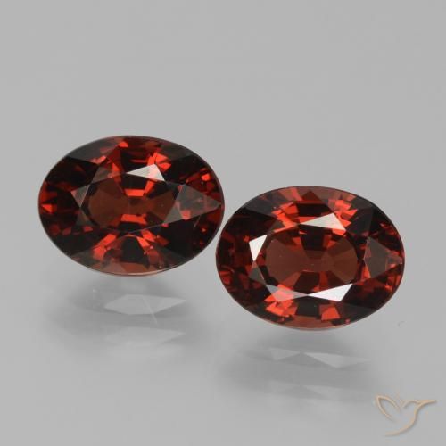 3.45ctw Naturale Rosso scuro Granato Piropo, Ovale, VVS-VS