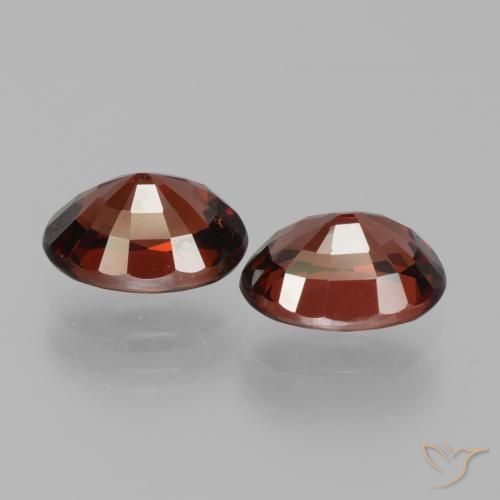 Gemme di Granato Piropo Rosso scuro naturale da 3.45 ct, Ovale, VVS-VS