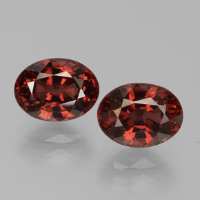 Granato piropo naturale rosso da 3,88 ct, taglio ovale, VVS-VS