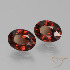 Granato piropo naturale rosso da 3,13 ct, taglio ovale, VVS-VS