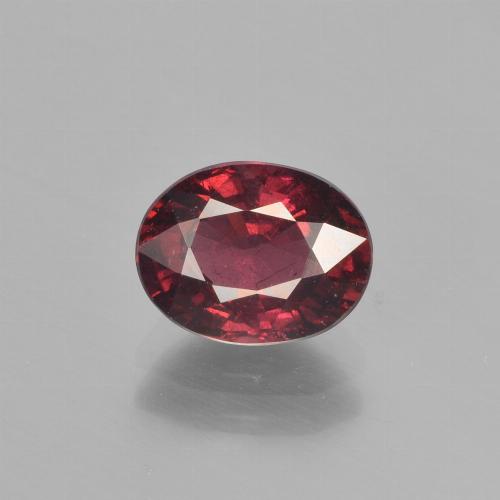 Granato Piropo Rosso scuro naturale da 1.84 ct, Taglio ovale, VS
