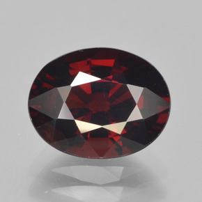 Granato Piropo Rosso naturale da 3.55 ct, Taglio ovale, VVS
