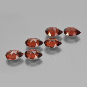 Granato piropo naturale rosso da 4,73 ct, taglio a pera, VVS-VS