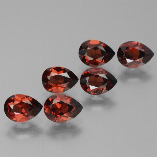 Granato piropo naturale rosso da 5,54 ct, taglio a pera, VVS