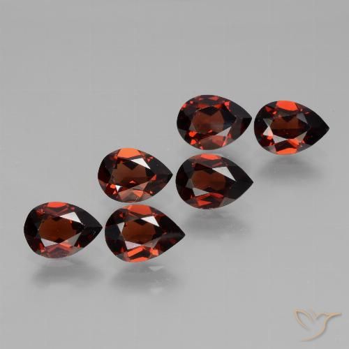4.88ctw Naturale Rosso scuro Granato Piropo, Forma a pera, VVS-VS