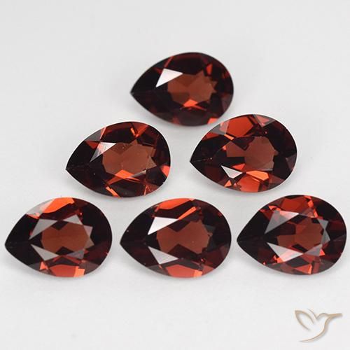 4.77ctw Naturale Rosso scuro Granato Piropo, Forma a pera, VVS-VS