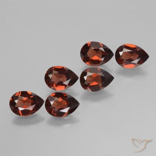 4.61ctw Naturale Rosso scuro Granato Piropo, Forma a pera, VVS-VS