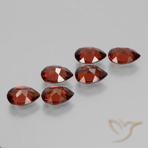 Gemme di Granato Piropo Rosso scuro naturale da 4.61 ct, Forma a pera, VVS-VS