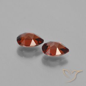 Gemme di Granato Piropo Rosso brillante naturale da 1.80 ct, Forma a pera, VVS-VS