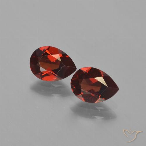 1.71ctw Naturale Rosso Merlot Granato Piropo, Forma a pera, VVS-VS