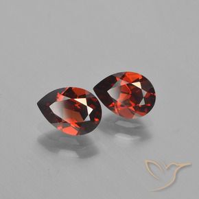 Gemme di Granato Piropo Rosso Merlot naturale da 1.81 ct, Forma a pera, VVS-VS