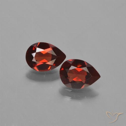 1.61ctw Naturale Rosso Merlot Granato Piropo, Forma a pera, VVS-VS