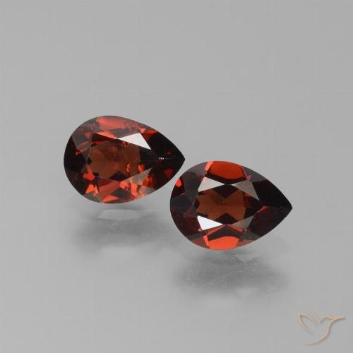 1.65ctw Naturale Rosso scuro Granato Piropo, Forma a pera, VS