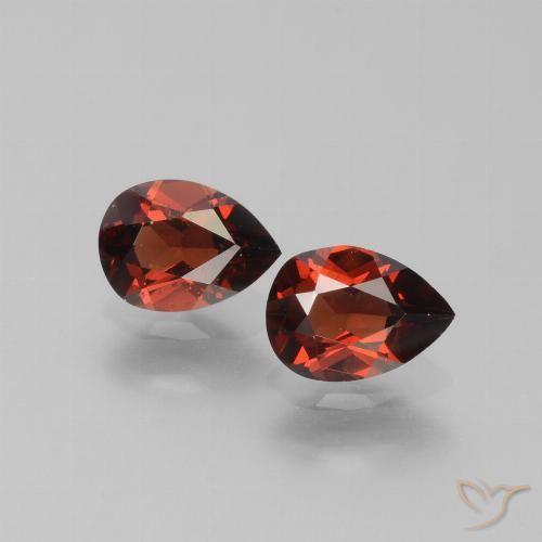 1.80ctw Naturale Rosso medio Granato Piropo, Forma a pera, VS