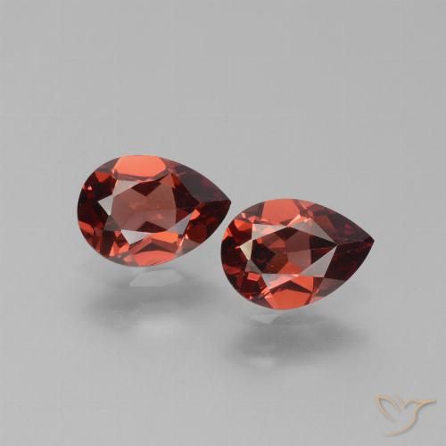 1.59ctw Naturale Rosso medio-scuro Granato Piropo, Forma a pera, VVS-VS