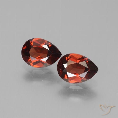 1.82ctw Naturale Rosso Merlot Granato Piropo, Forma a pera, VVS