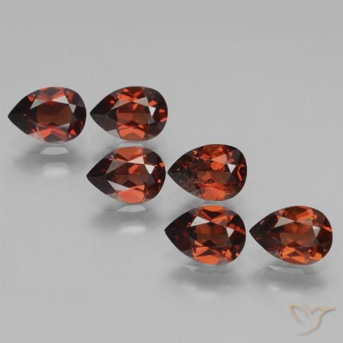 5.16ctw Naturale Rosso scuro Granato Piropo, Forma a pera, VS