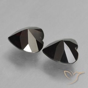 Gemme di Granato Piropo Rosso scuro naturale da 1.66 ct, Cuore, VVS-VS