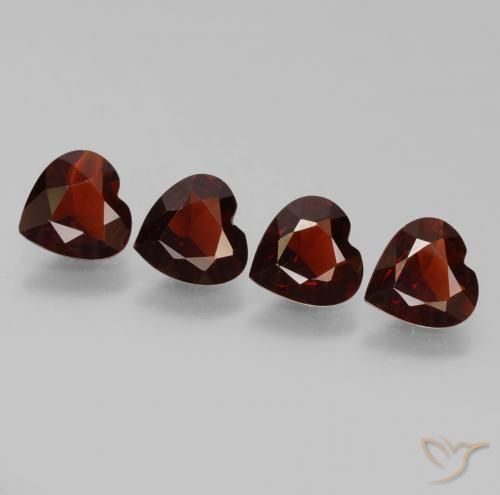 2.71ctw Naturale Rosso Sangue Profondo Granato Piropo, Cuore, VVS-VS