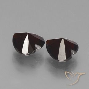 Gemme di Granato Piropo Rosso scuro naturale da 1.78 ct, Cuore, VVS