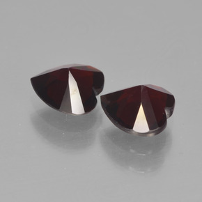 Gemme di Granato Piropo Rosso scuro naturale da 1.69 ct, A forma di cuore, VVS-VS