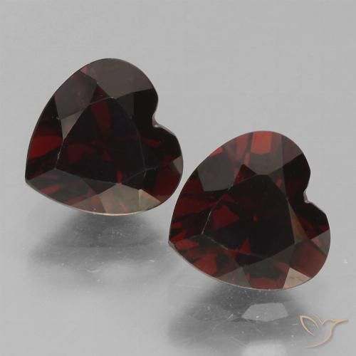 1.96ctw Naturale Rosso scuro Granato Piropo, Cuore, VVS-VS