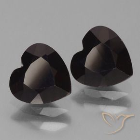 Gemme di Granato Piropo Rosso nerastro naturale da 1.81 ct, Cuore, VVS-VS