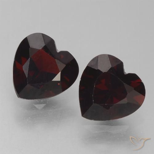 1.64ctw Naturale Rosso scuro Granato Piropo, Cuore, VVS-VS