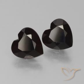 Gemme di Granato Piropo Rosso scuro naturale da 1.73 ct, Cuore, VVS-VS