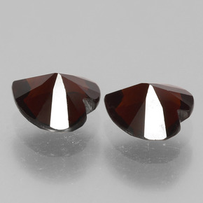 Granato piropo naturale rosso da 1,74 ct, a forma di cuore, VVS-VS