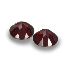 Gemme di granato piropo rosso naturale da 2,15 ct, taglio rotondo, VVS-VS