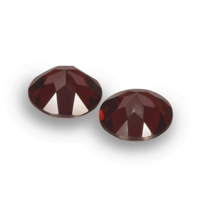 Granato piropo naturale rosso da 1,96 ct, taglio rotondo, VVS-VS